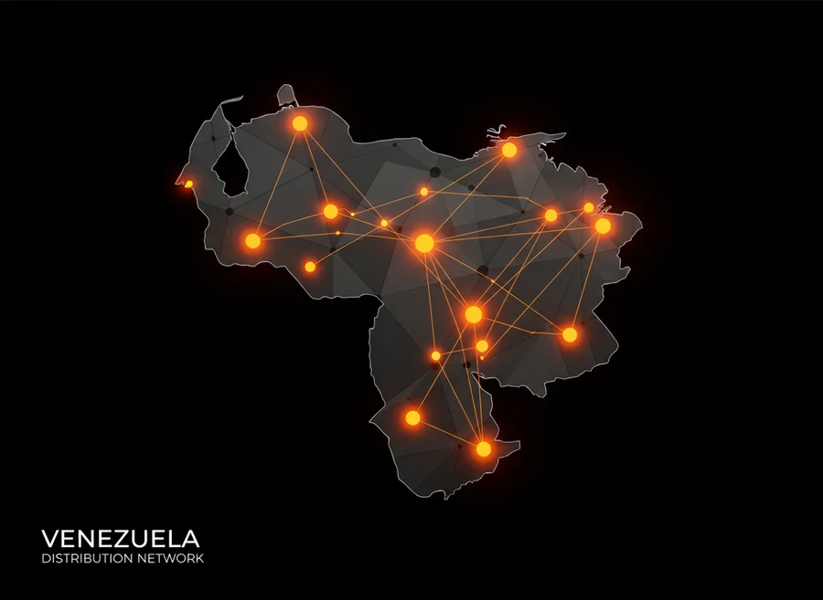 Red de distribución AKSU en Venezuela